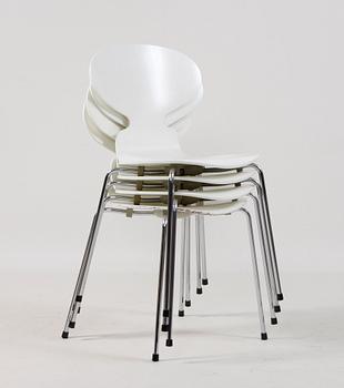 STOLAR, 4 st, "Myran", Arne Jacobsen, Fritz Hansen.