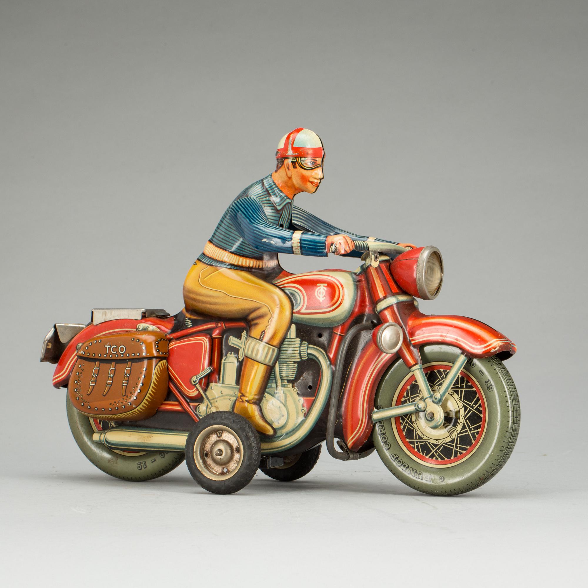 MOTORCYKEL, litograferad plåt. Tipp & Co, TCO-598. Made in Western Germany.