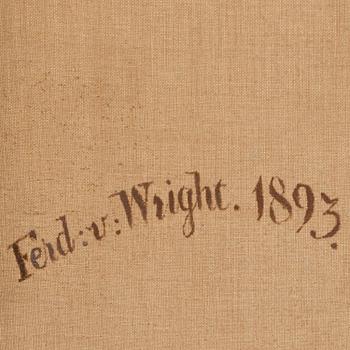 FERDINAND VON WRIGHT, KOTKA SAALIINEEN.