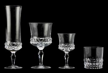 GLASSERVIS, 35 delar, "Silvia", Ingeborg Lundin, Orrefors, 1900-talets andra hälft.