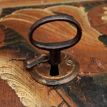 VÄGGSKÅP, allmoge, sannolikt Dalarna, 1800-tal.