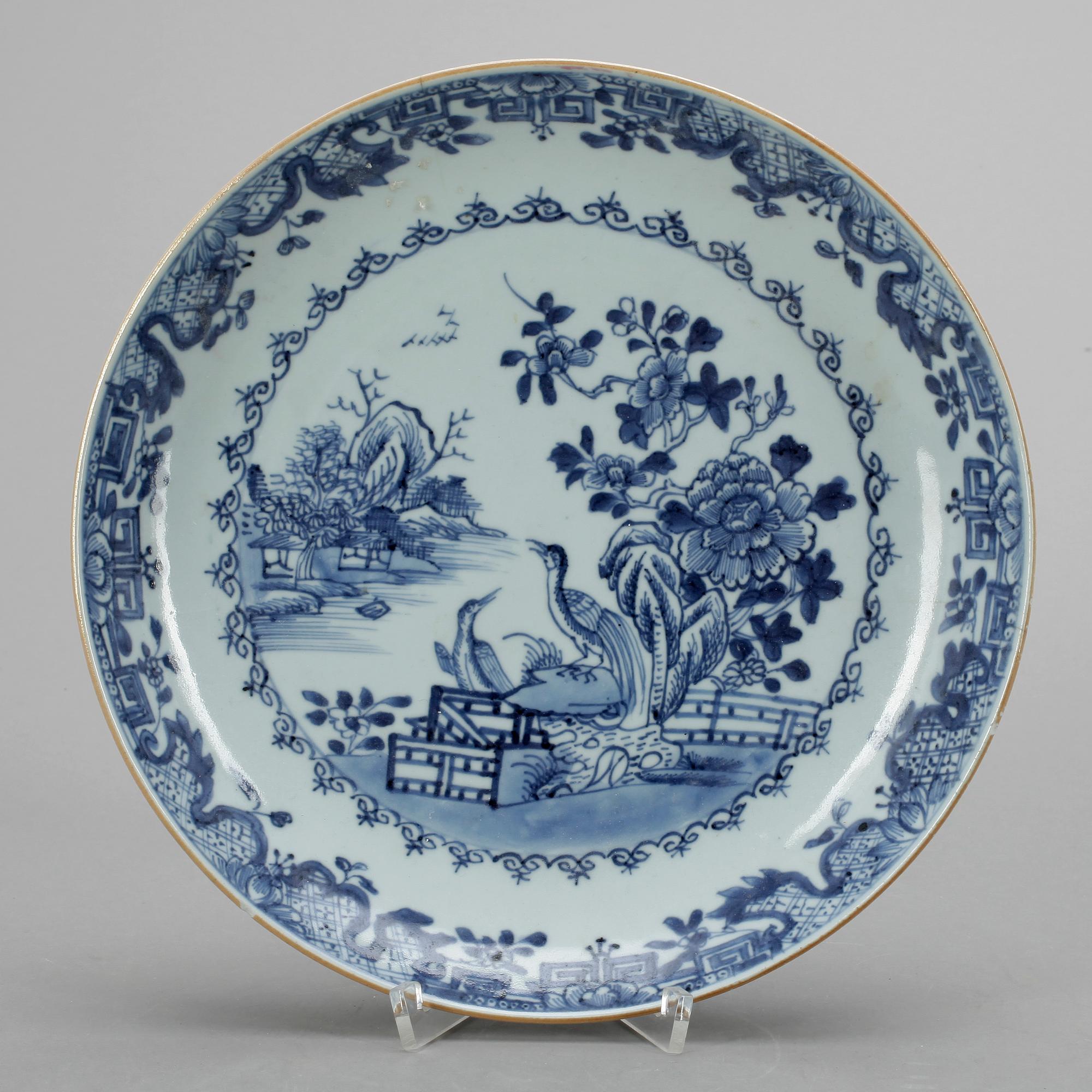 TALLRIK, porslin, Kina, Qianlong 1700-tal.
