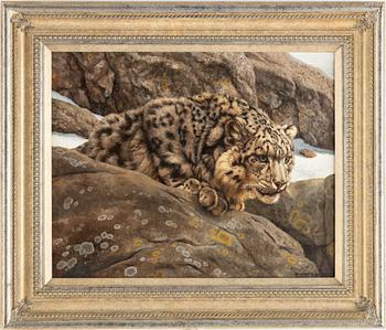 Willem Sternberg de Beer, diptych, oil on canvas, signed.