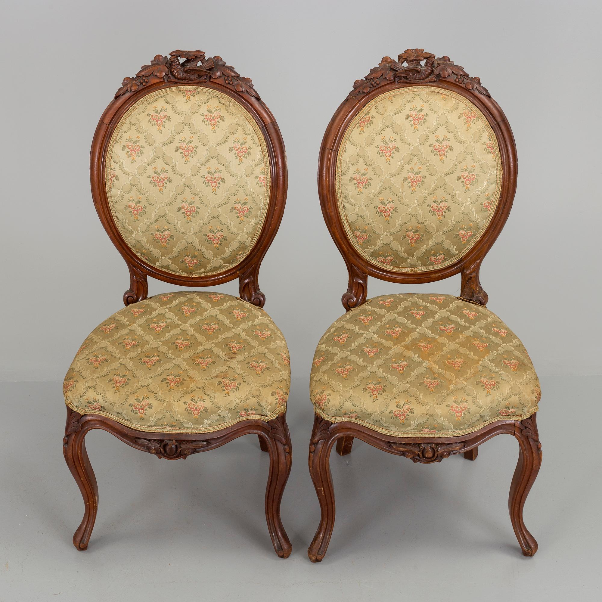 A set of eleven Neo Rococo chairs, secons half of the 19th century.