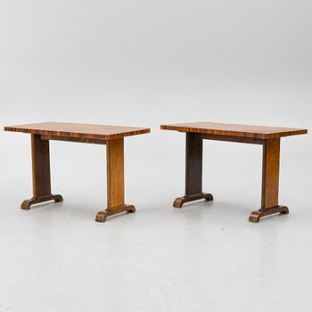 A pair of tables, Swedish Modern, 1930s.