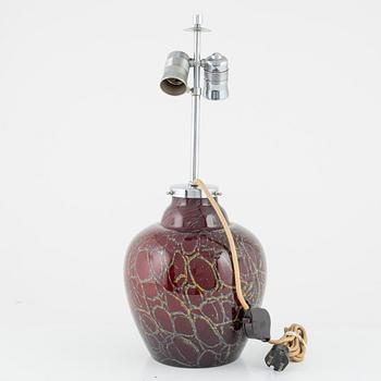 A table lamp, Ikora, WMF (Württembergische Metallwarenfabrik), Germany, mid 20th century.