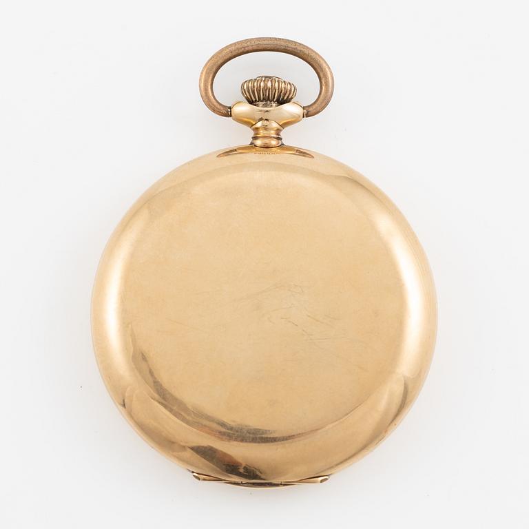 Pocket watch, 14K gold, hunter, Andreas Svensson Malmö, Boliden Gold, 50.5 mm.