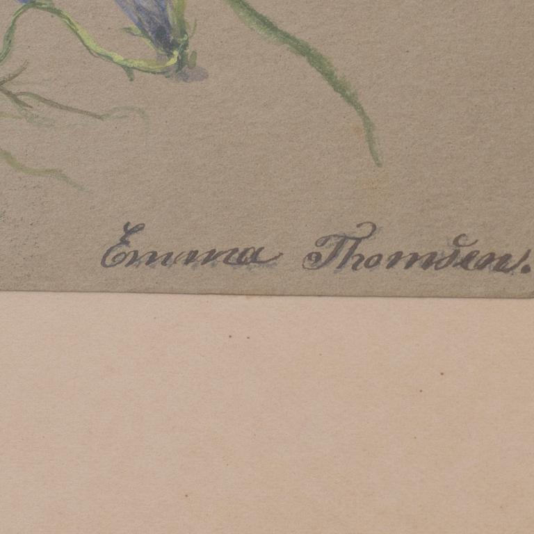 EMMA THOMSEN, watercolour, signed.