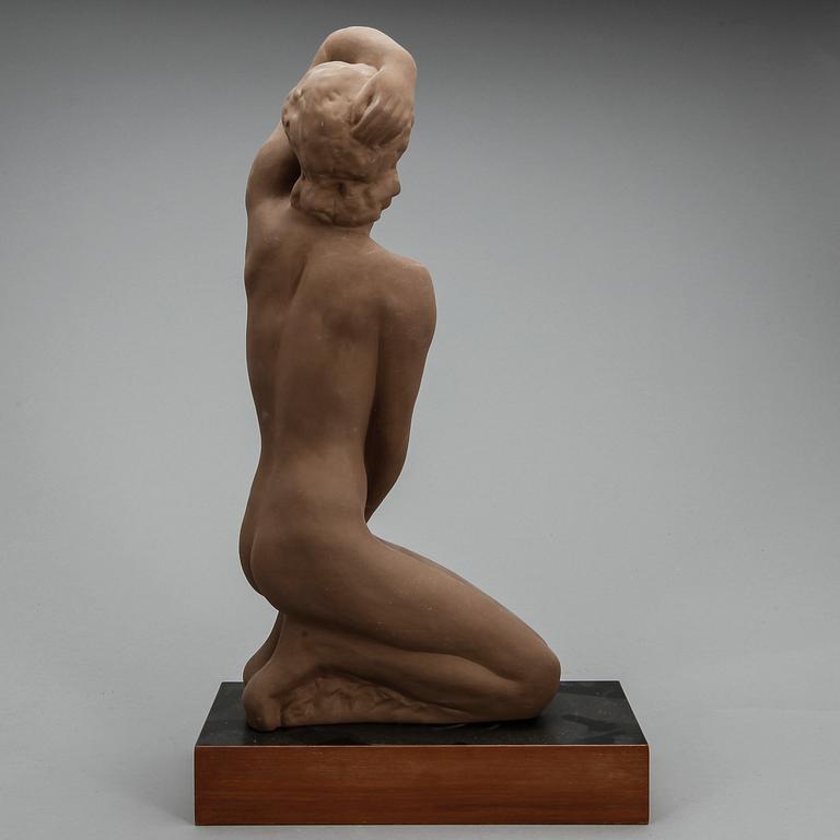 SKULPTUR, terrakotta, efter, Fritz Klimsch, 1900-tal.