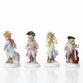 Figurines, 8 pcs, porcelain, Germany, 19th century.