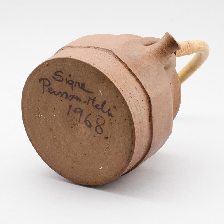 TEKANNA, stengods, Signe Persson-Melin, signerad och daterad 1968.