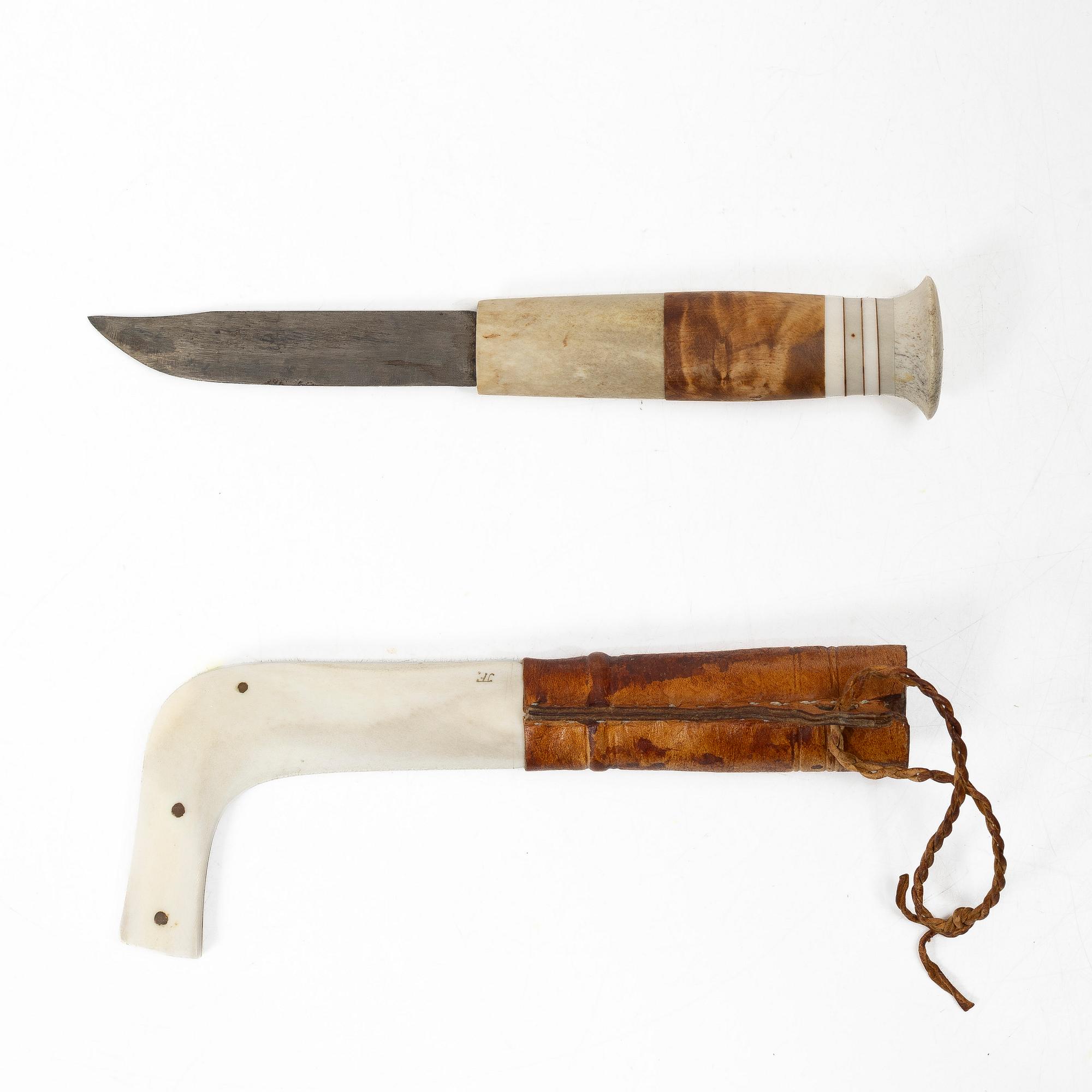 Johan Fankki, a half-horn knife, Billfjärd.