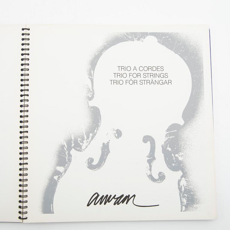 Art books 6 pcs; 3 x Arman, 2 x Wunderlich, 1 x Cesar (signed).