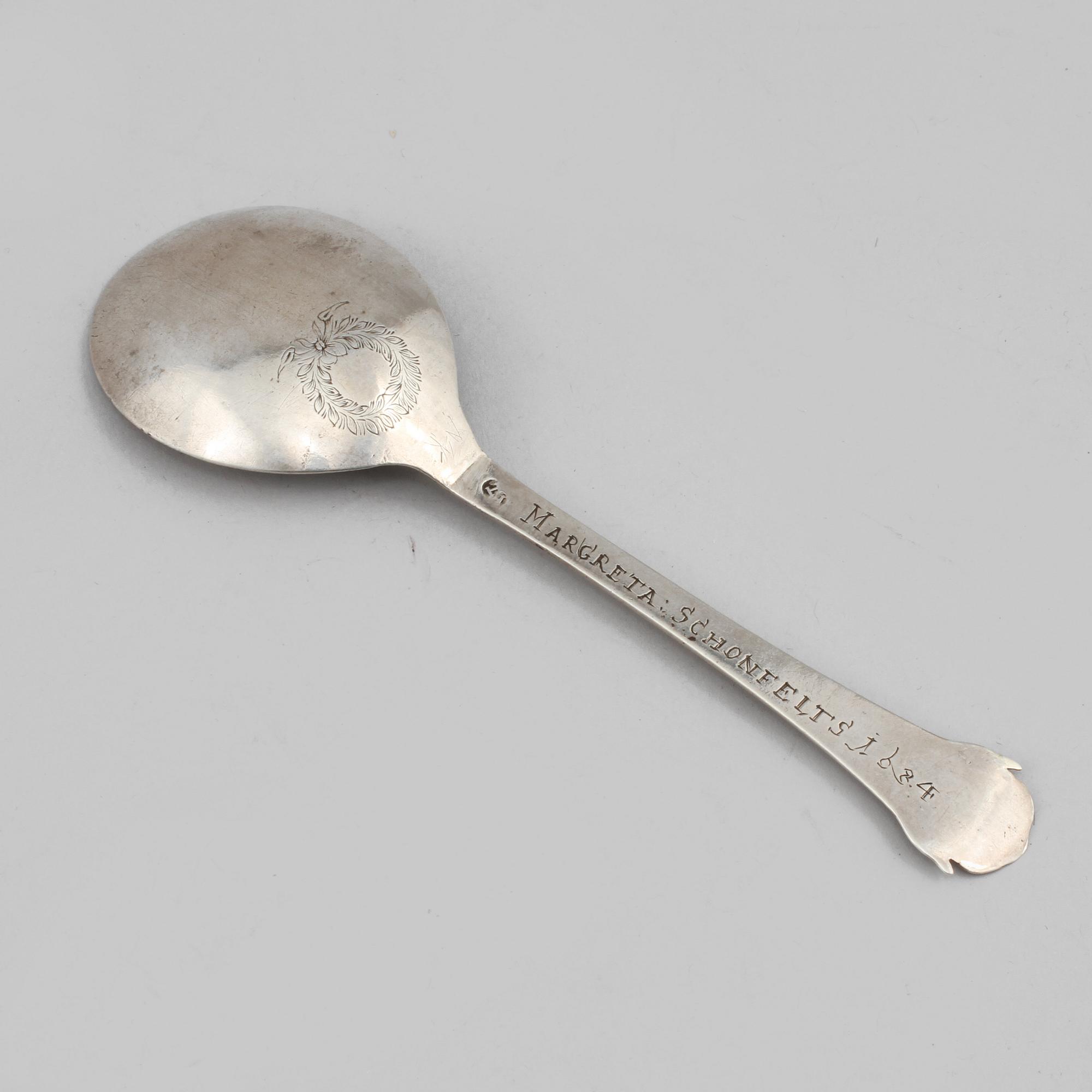 SKED, silver, Sverige, daterad 1684.