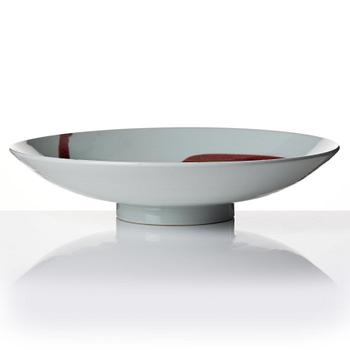 Carl-Harry Stålhane, a ceramic charger, Designhuset, Sweden 1980's.