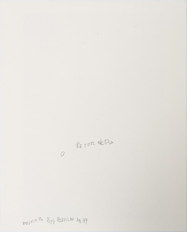 Peter de Ru, "Pojkar, Östberlin", 1977.