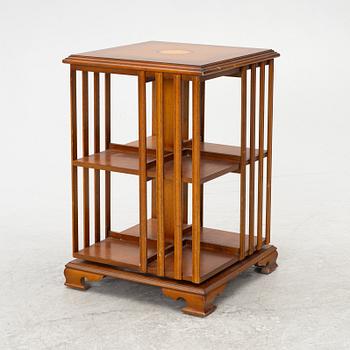 A revolving bookcase, late 20th century.