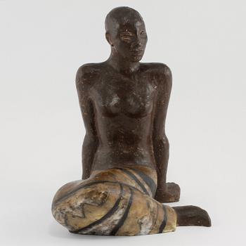 VICKE LINDSTRAND, skulptur, stengods, osignerad, Uppsala-Ekeby, 1947-48.