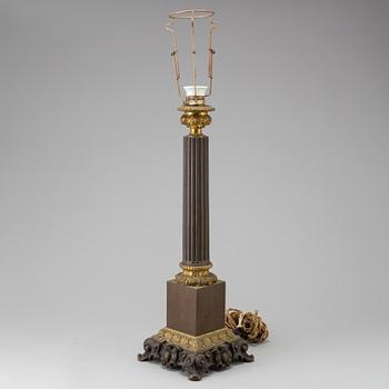 A table lamp, circa 1900.