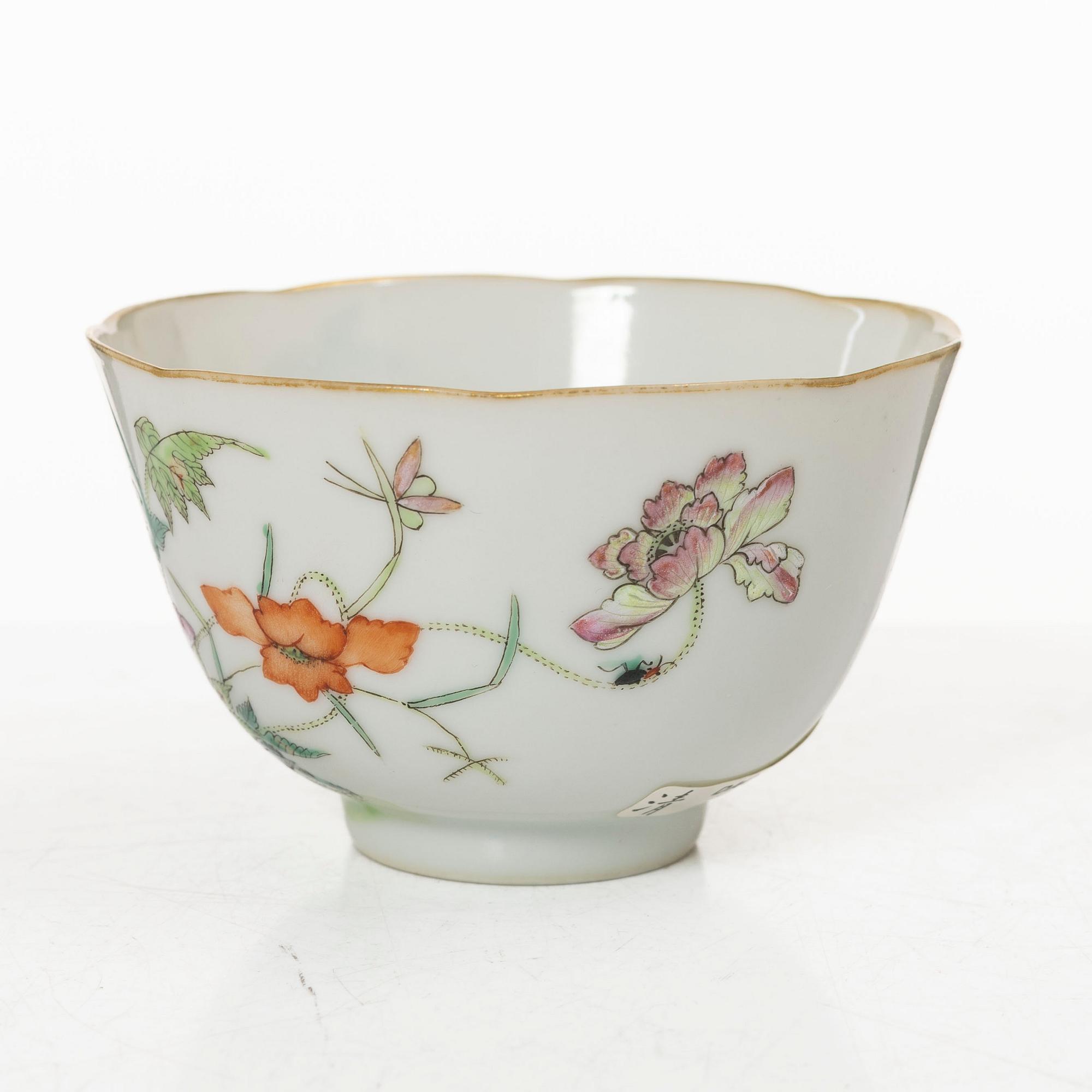 Kopp, porslin, Kina, Qingdynastin, sen Qingdynasti/omkring 1900.