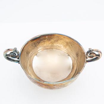 Bowl, sterling silver, first half of the 20th century.