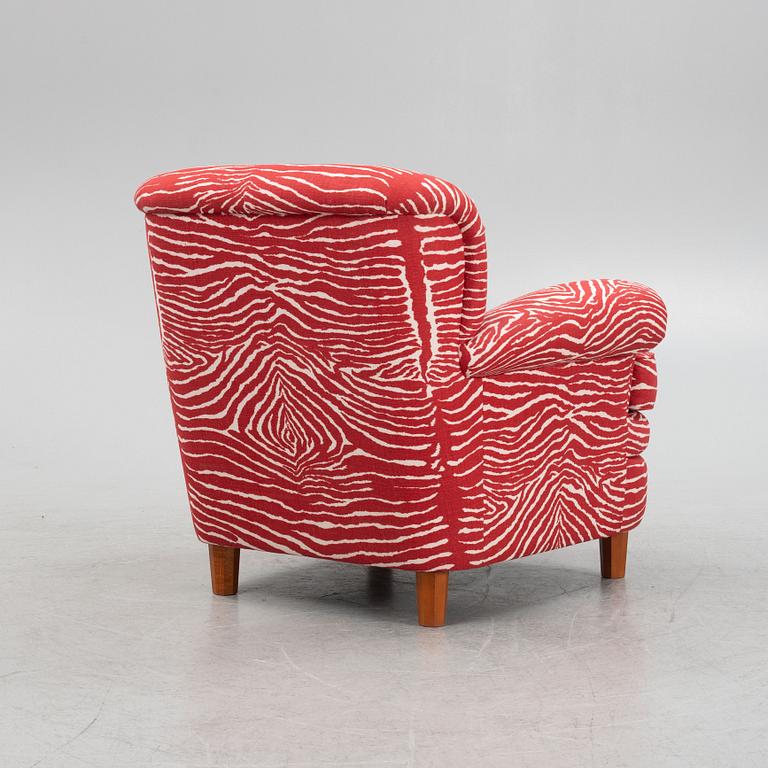 Josef Frank, a model 568 armchair, Firma Svenskt Tenn, Sweden.