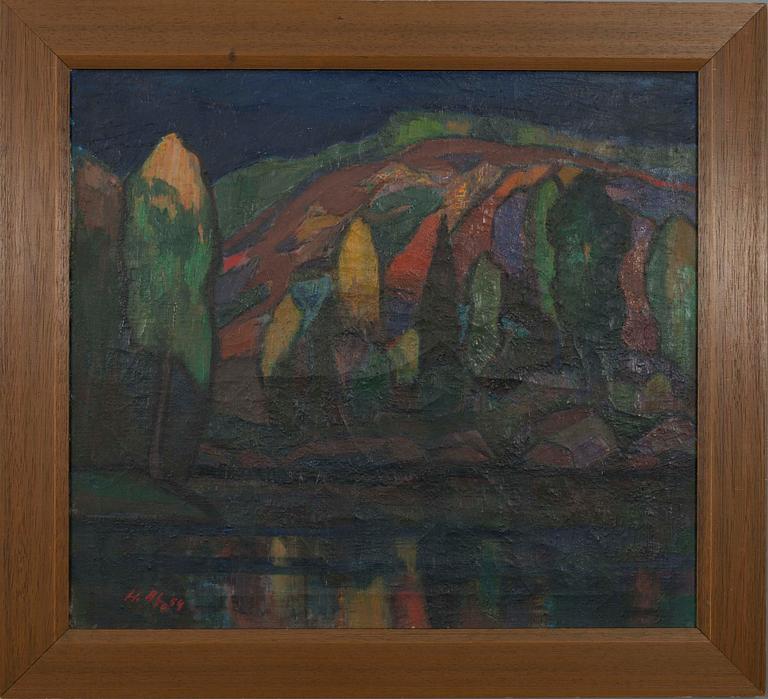 HERMAN AHO, olja på duk, sign. och dat. 54.