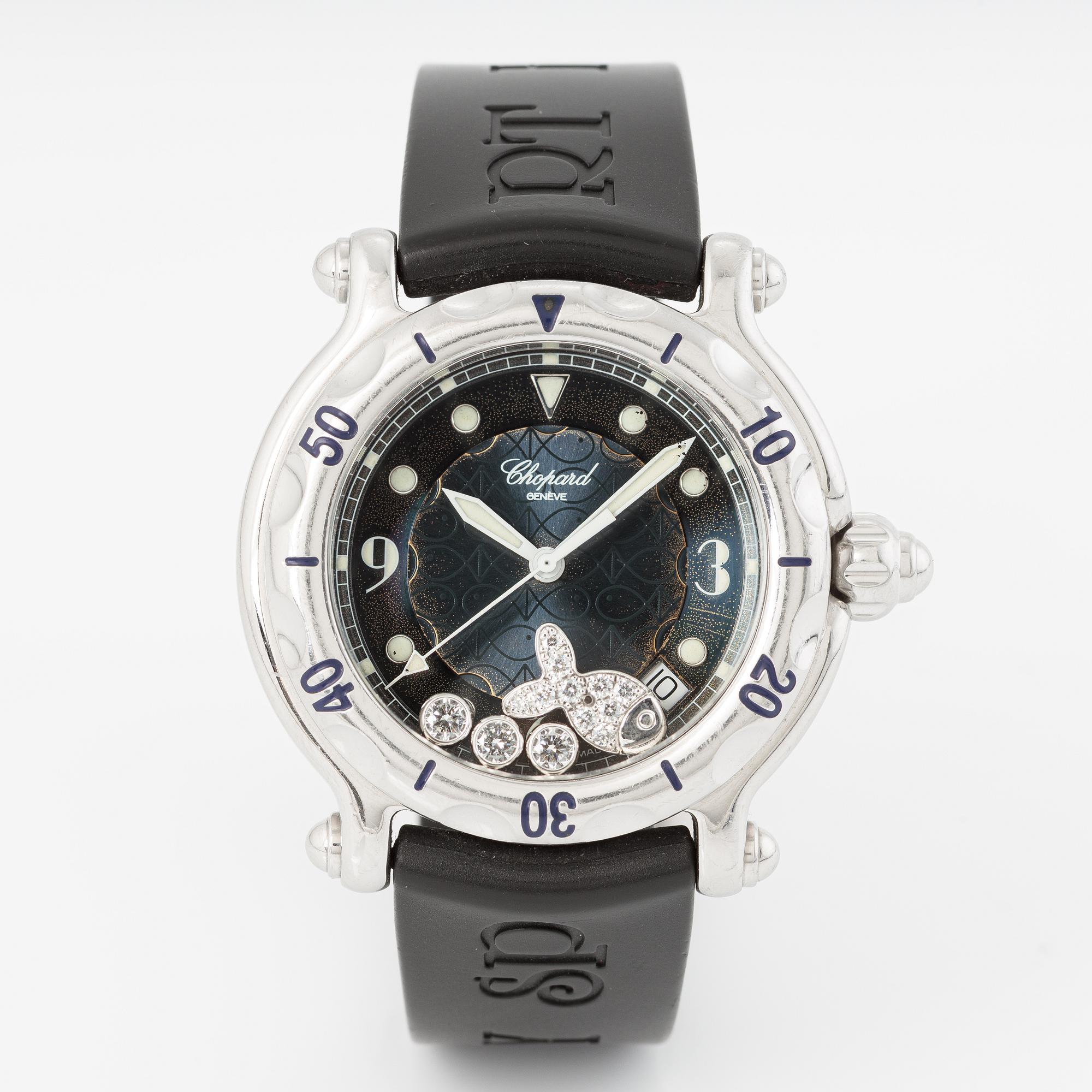 Chopard, Happy Sport, "Fish", armbandsur, 38 mm.