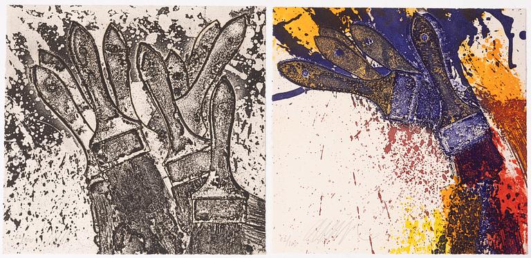 Arman (Armand Pierre Fernandez), FERNANDEZ ARMAN, a book and two signed and numbered lithographs 62/100.