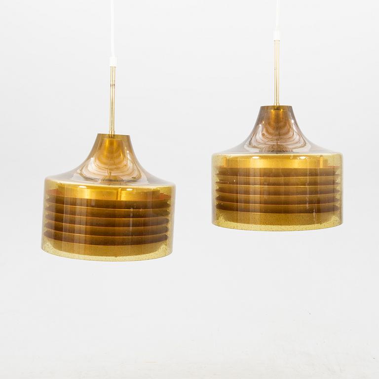 Ceiling lamps, a pair of Fagerhult from the 1960s/70s.