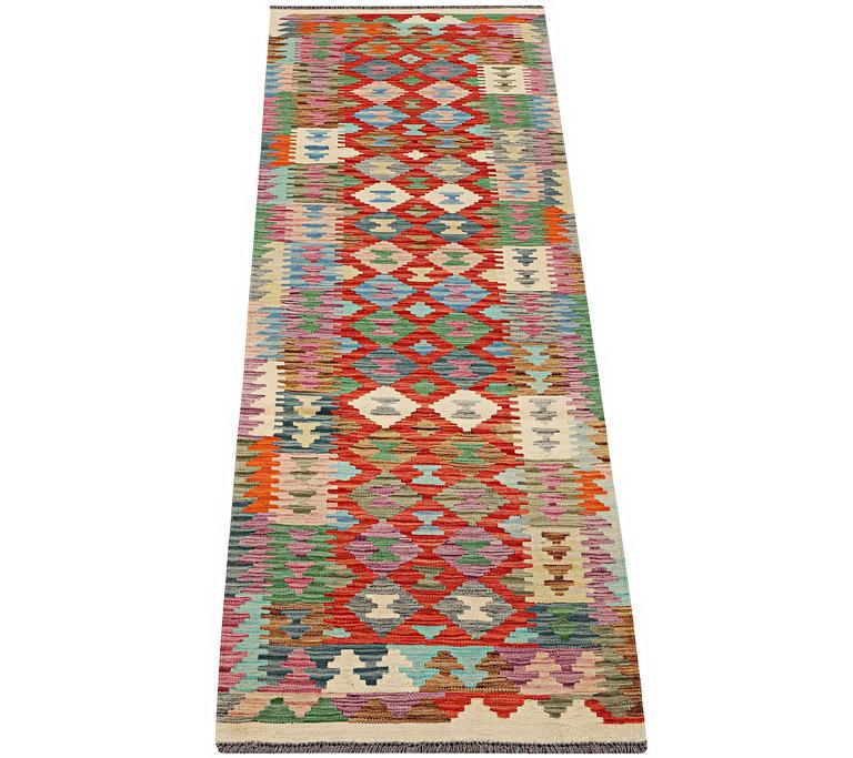 A runner carpet, Kilim, ca. 288 x 75 cm.