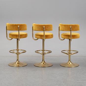 Three barstools, Johansson Design.