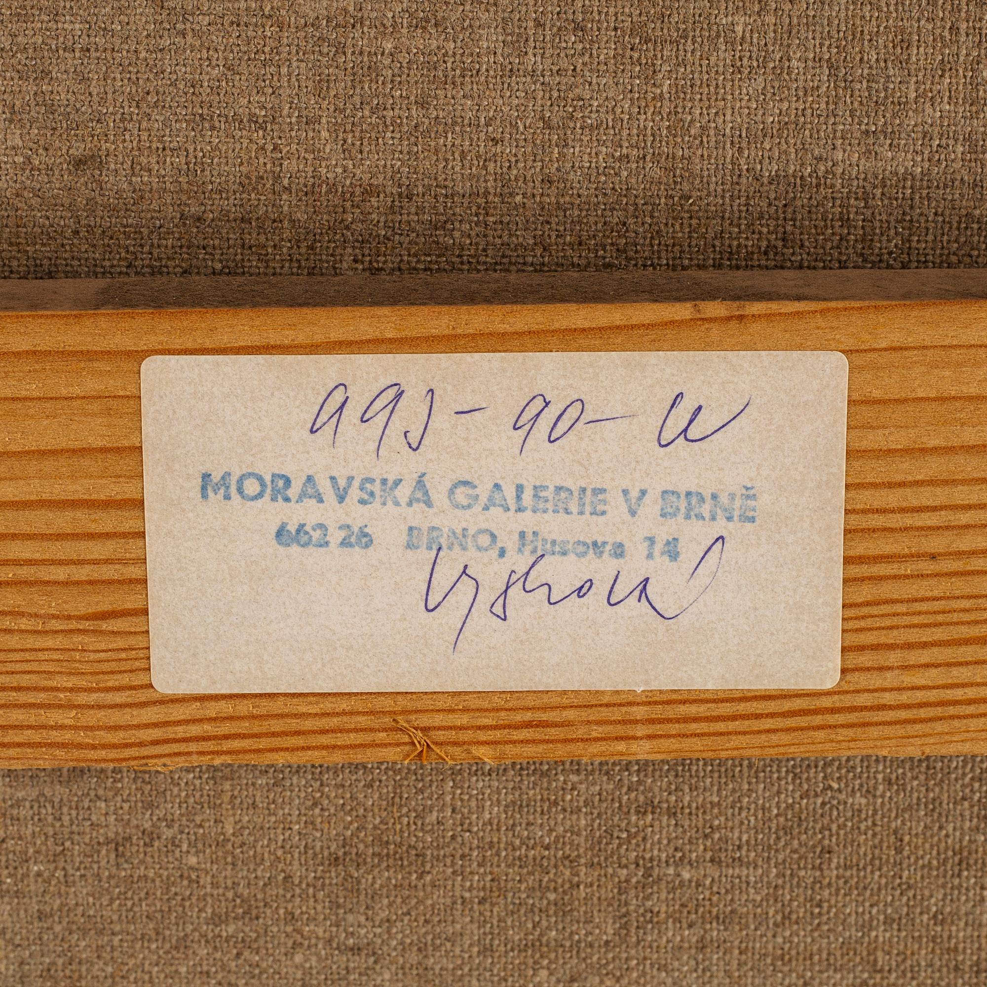 Josef Vohrabal, oil on canvas, signed and dated 1971.