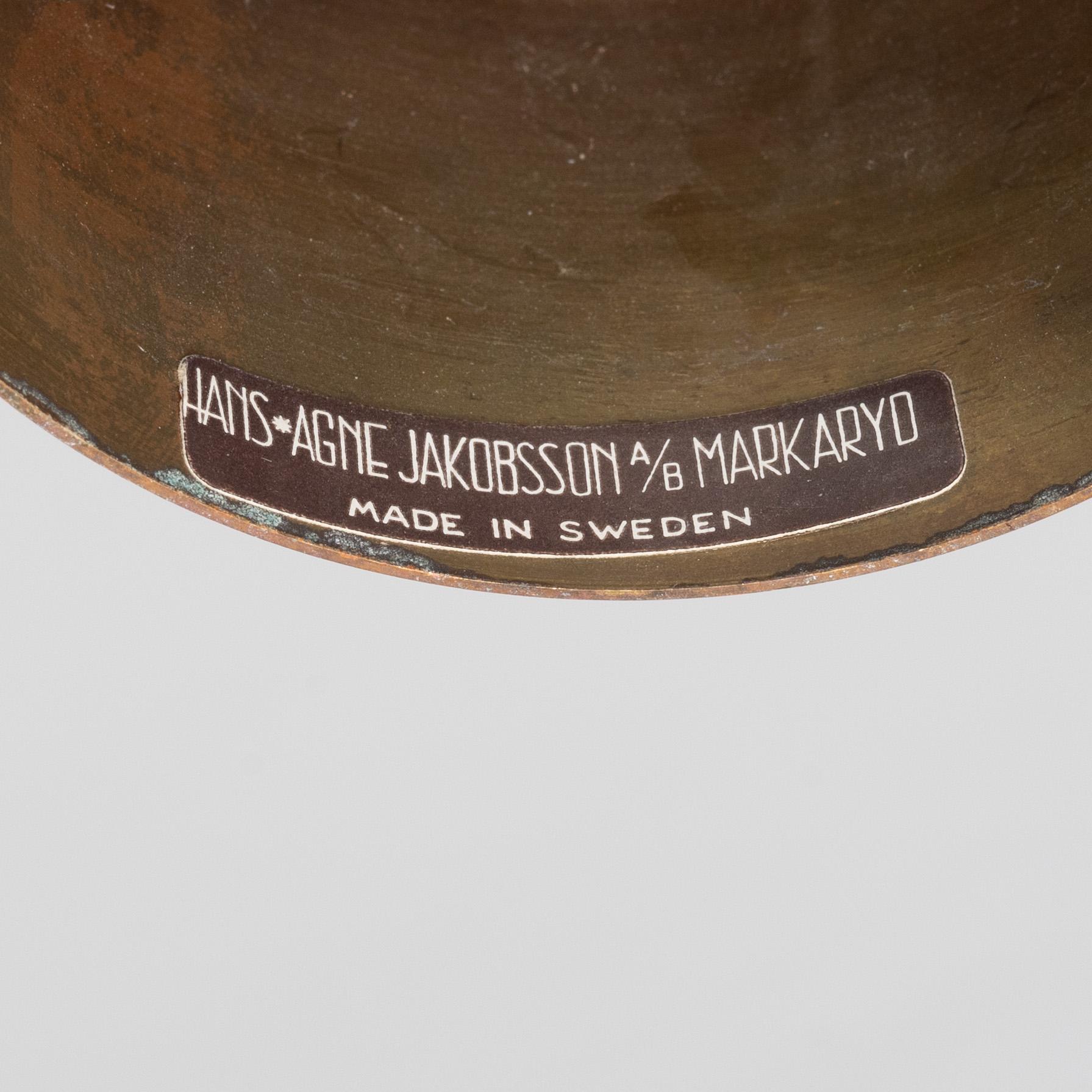 Hans-Agne Jakobsson, taklampa, Hans-Agne Jakobsson AB, Markaryd, 1950-60-tal.