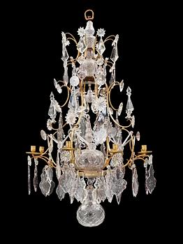 A Rococo 18th Century eight-light chandelier.