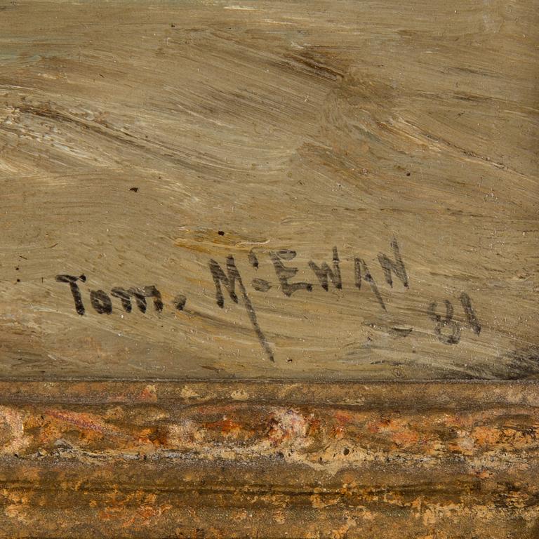 TOM MCEWAN, oil on canvas, sigmed and dated -81.