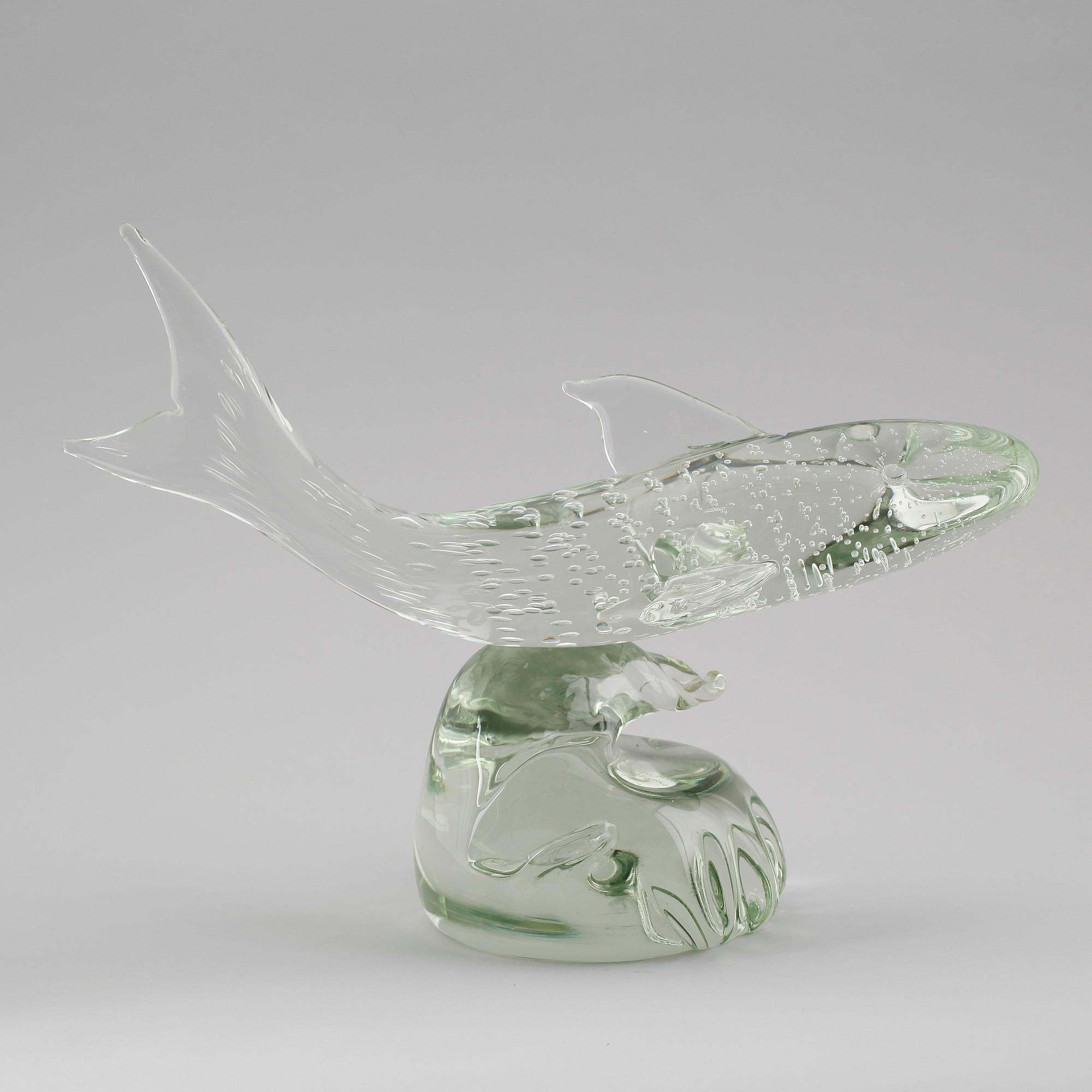 SKULPTUR, glas, Sergio Rossi, Murano, Italien, signerad, 1900-talets andra hälft.