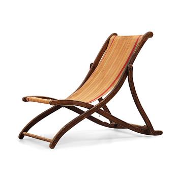 An early 20th century deck chair.