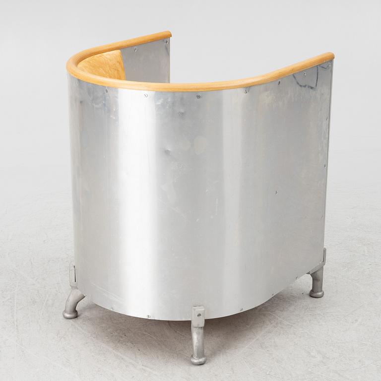 Mats Theselius, an 'Aluminiumfåtölj' armchair, Källemo, Värnamo, post 1990.