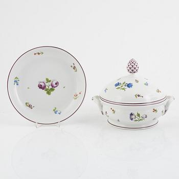 A 92-piece porcelain dinner service, Nymphenburg, Germany.