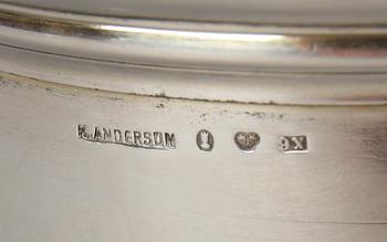 STOP, silver, barockstil. K Anderson. Stockholm 1900. Ca 340 gr.