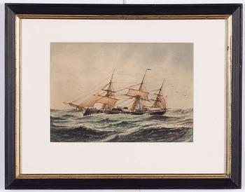 Karl E Svenson, Ångkorvetten "Saga".