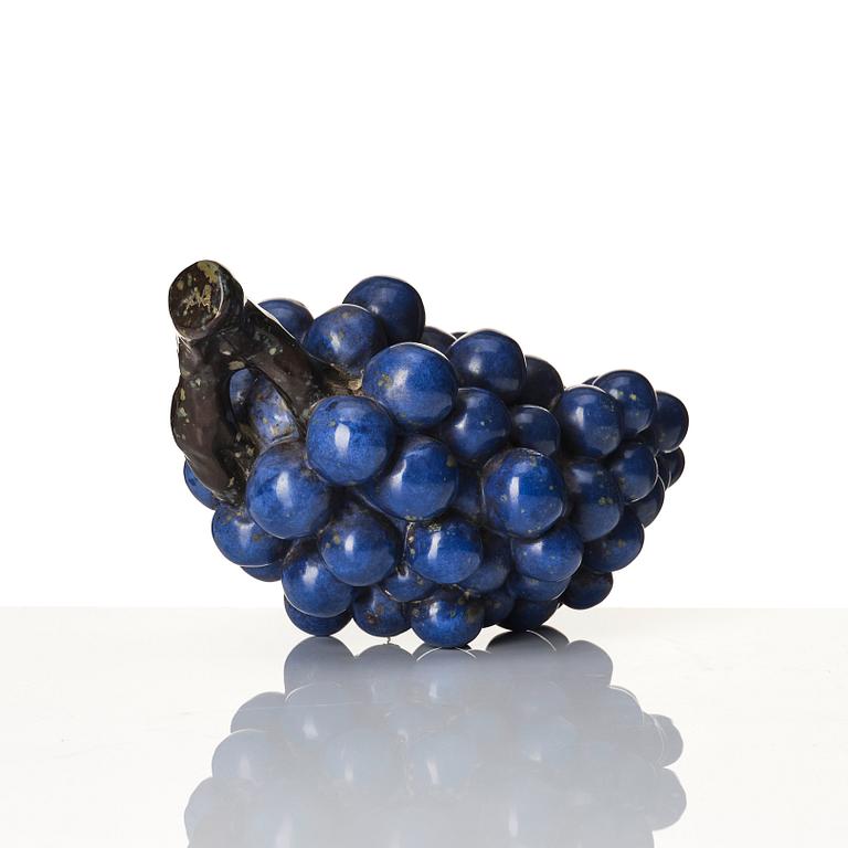 Hans Hedberg, a faience sculpture of a bunch of grapes, Biot, France.