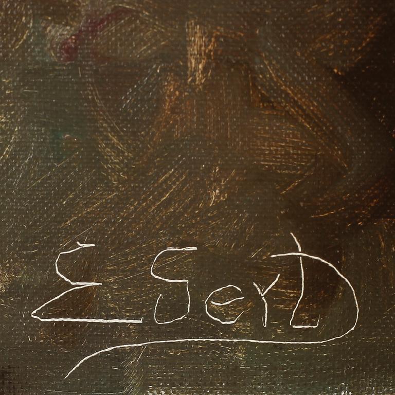 EDIT GERT, olja på duk, signerad.