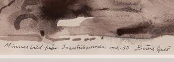 Bertil Gadö, "Minnesbild från Industrihamnen".