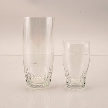 Nils Landberg, a 91 pcs Prelude glass service for Orrefors from the second half of the 20th century.
