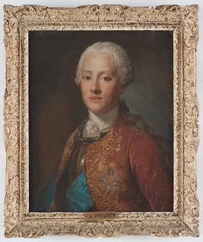 Louis Tocqué Hans krets, Ung adelsherre med harnesk och vita örnens orden.