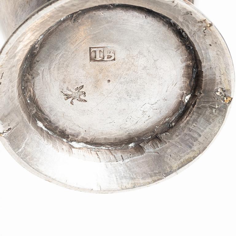 Beaker, silver, Thomas Beckman the Younger, Örebro (1727–59).