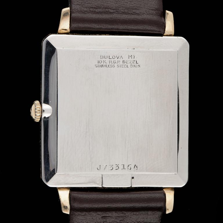 HERRARMBANDSUR, doublé och stål, Bulova, Volkswagen, 1940/50-tal.