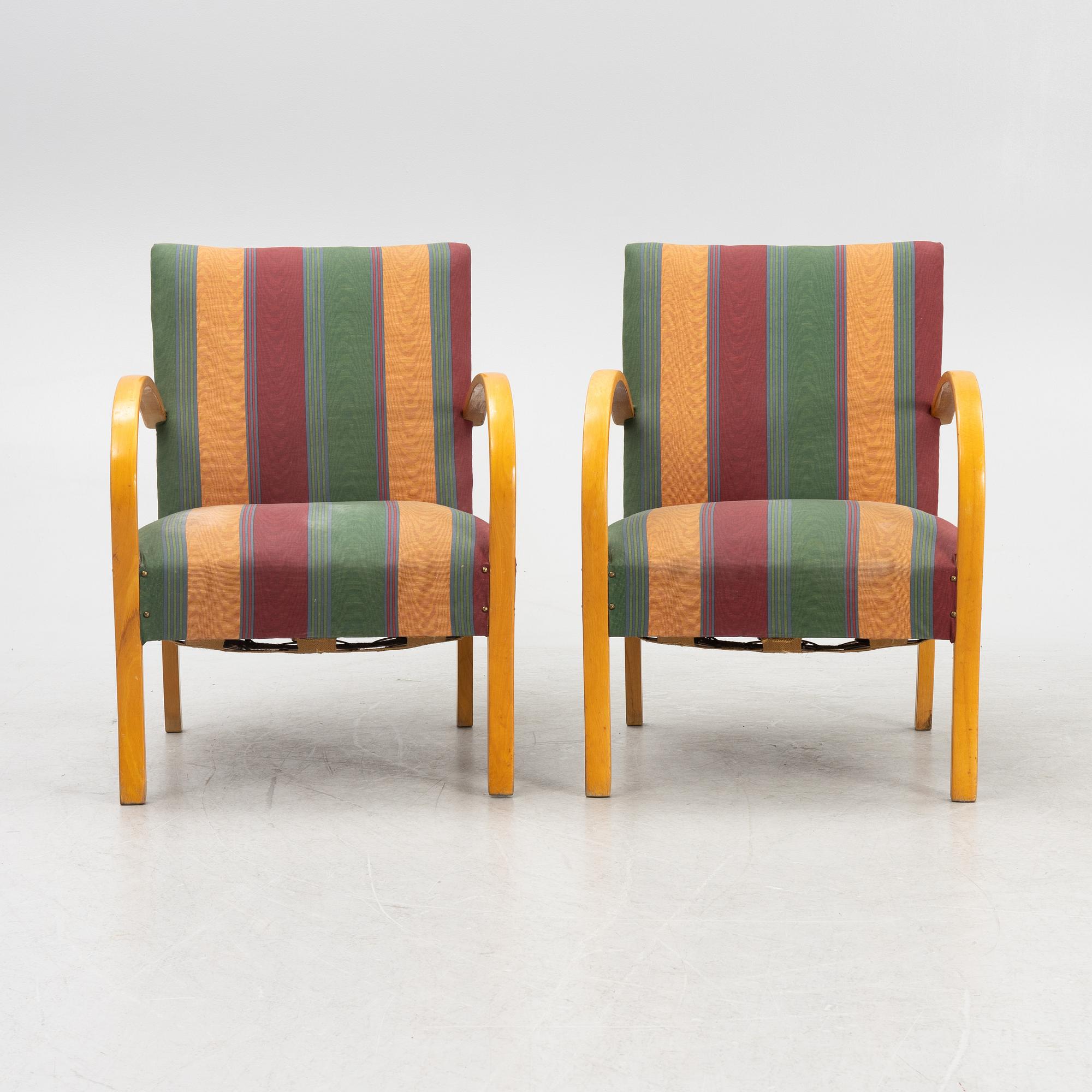 Fåtöljer, ett par. Swedish Modern, 1930-/40-tal.